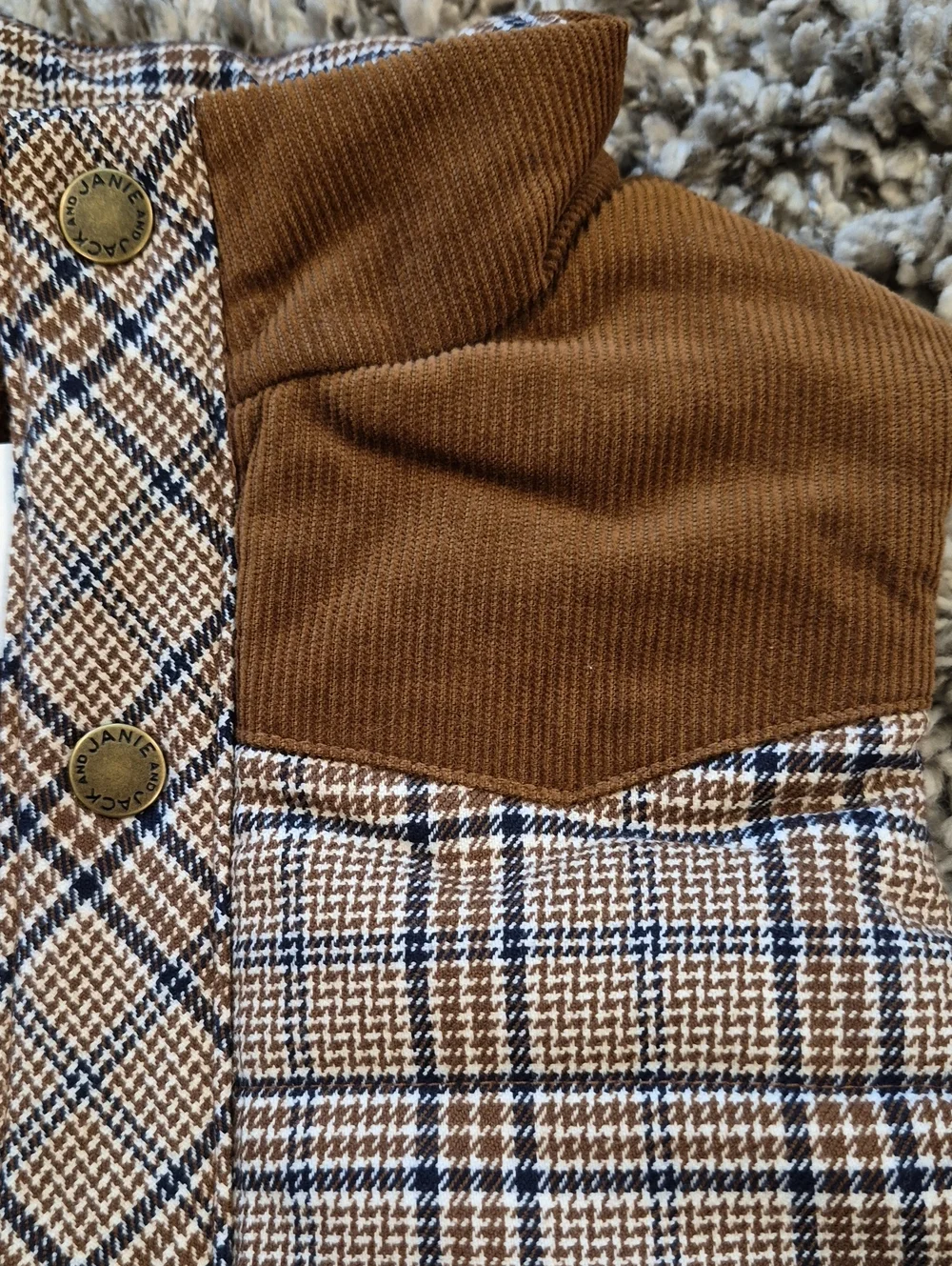 Janie and Jack The Western Plaid Vest